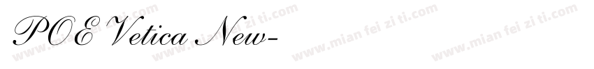 POE Vetica New字体转换